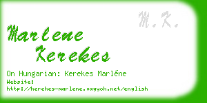 marlene kerekes business card